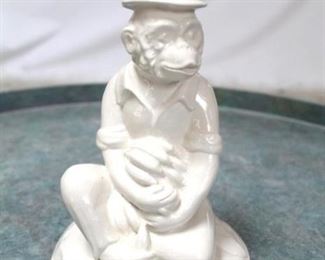 644 - Chelsea House ceramic monkey statue 8 1/2" tall