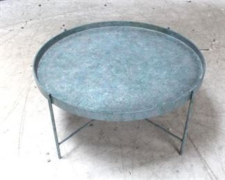 643 - Chelsea House round metal table 14 1/2 x 30