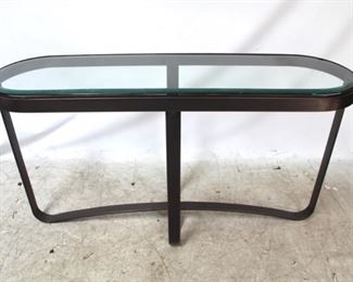 705 - Chelsea House glass top console 30 x 54 x 16