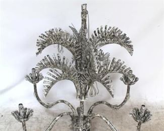 754 - Chelsea House metal chandelier 34 x 37