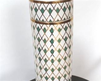 848 - Chelsea House pottery storage box 20" tall