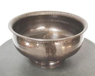 899 - Chelsea House metal bowl 12" round