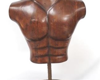 920 - Chelsea House carved wood torso 25" tall