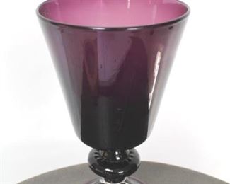 926 - Chelsea House purple glass vase 11" tall