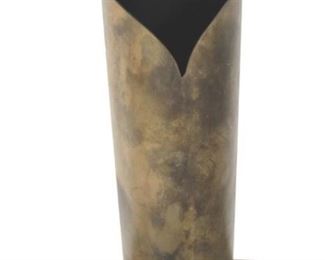 948 - Chelsea House metal vase 12 1/2" tall