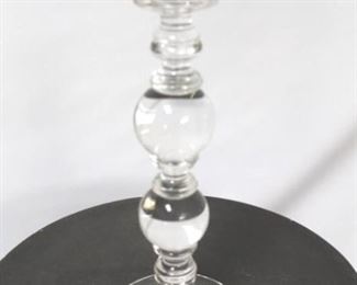 972 - Chelsea House glass candle holder 15 1/2" tall