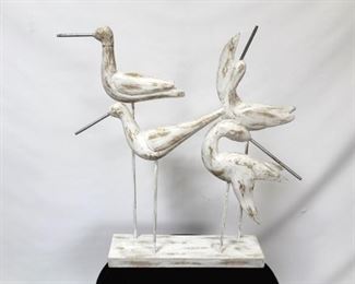 1067 - Chelsea House wood birds sculpture 30 x 27