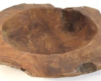 2137l - Wooden bowl 15 x 17 1/2