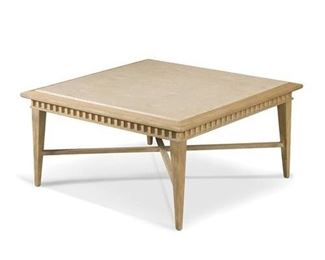 8240l - Alden Parkes Sandy marble inset coffee table