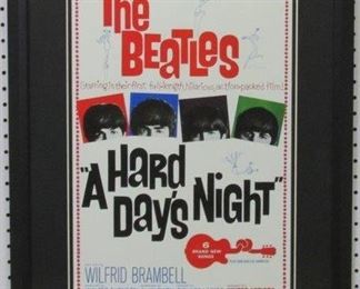9008x - The Beatles a Hard Days Night 21 1/2 x 29