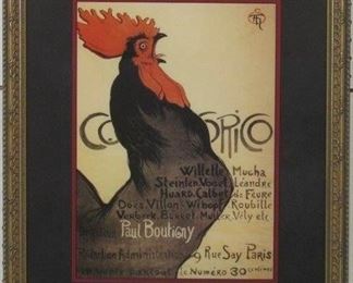 9011x - Cocorico Rooster by Steinlen 21 1/4 x 26 1/2