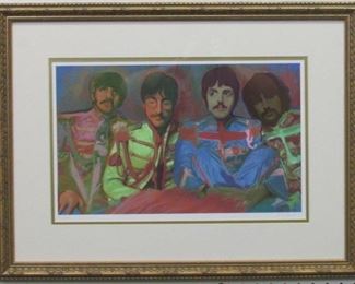 9013 - Sergeant Pepper Beatles Pencil Signed, #42/250 by Ivy Lowe 32 x 23