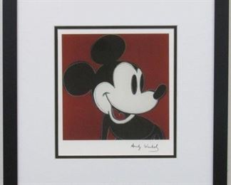 9024 - Mickey Mouse Giclee by Peter Max 15 1/2 x 16 1/2