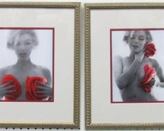 9044 - Marilyn Monroe Red Roses by Bert Stern 15 x 17