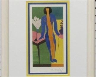 9046 - Zulma Print Plate Signed by Henri Matisse 12 x 16 1/2