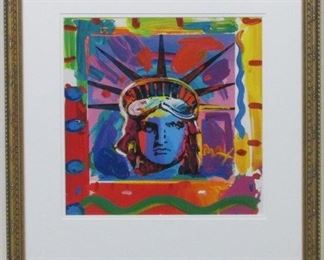 9050 - American Liberty Head Giclee by Peter Max 22 x 24