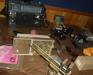 Vintage radio & misc