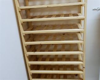 wood stackable wine rack
