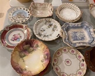 Lots of Antique China-Hand Painted Bowls, Transferware, Austrian etc...