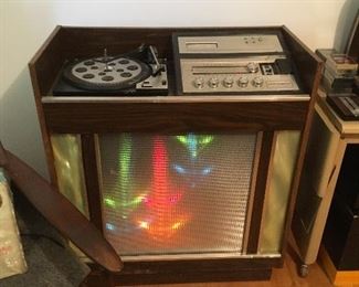Vintage Light Up Disco Stereo.Morse Electrophonic 