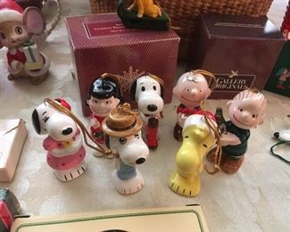 Vintage Snoopy Christmas Ornaments ( peanuts) 