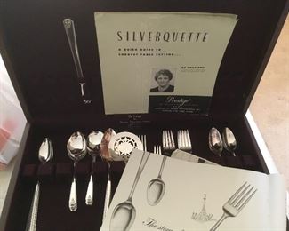 Vintage Silver Plate Flatware Set