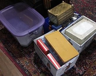 ALL of these boxes & bin are full of jewelry ( in addition to pictures of jewelry in cases)  !!! This Sale Has an Incredible Amount of Jewelry!!! Old, New, Vintage, Antique, Costume & Fine Jewelry!!! 