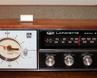 Vintage Lafayette Clock Radio