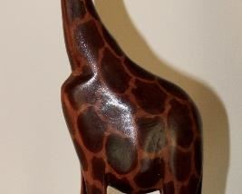 Kenyan Hand Carved Giraffe
