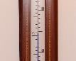 Vintage Wood Inlay Thermometer