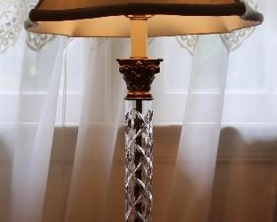 Brass And Glass Lamp