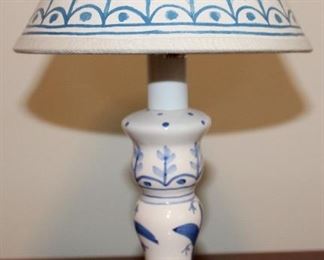 Blue and White Lamp