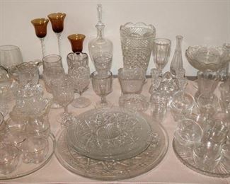 Vintage and Antique Cut and Pressed Glass