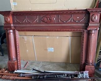 Hand Carved Mantle