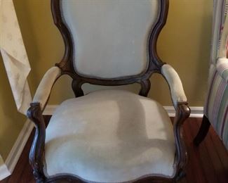 Upholstered Antique Easy Chair