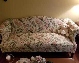 Elegant Upholstered Couch 