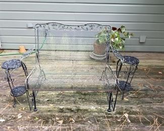 Wrought Iron Glider Couch