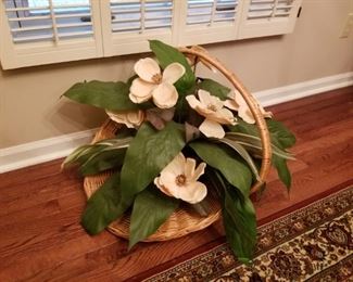 Large Faux Flower Basket