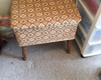 Sewing stool - closed view