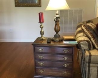 Small chest end table