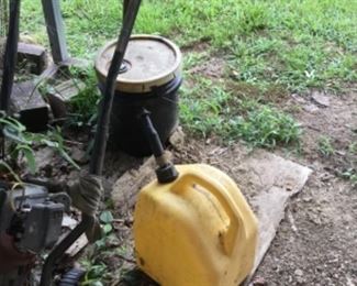 Outside behind the Shop 