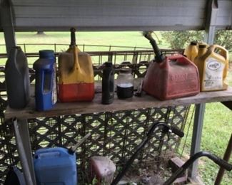 Outside behind the Shop 