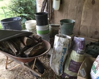 Outside behind the Shop 