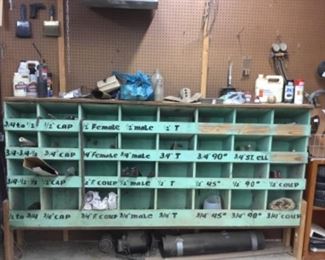 Lots of stuff in bins