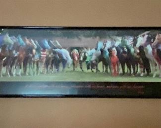 Framed Aiken Horses $45.