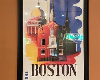 Framed travel poster 27.5x39.5 Asking $50