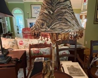 Giraffe lamp and shade $65