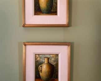 Original oil paintings framed 14x16