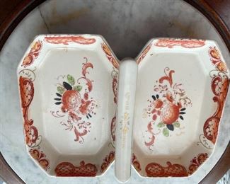 Japanese hand painted serving piece 