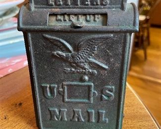 Antique US mail bank